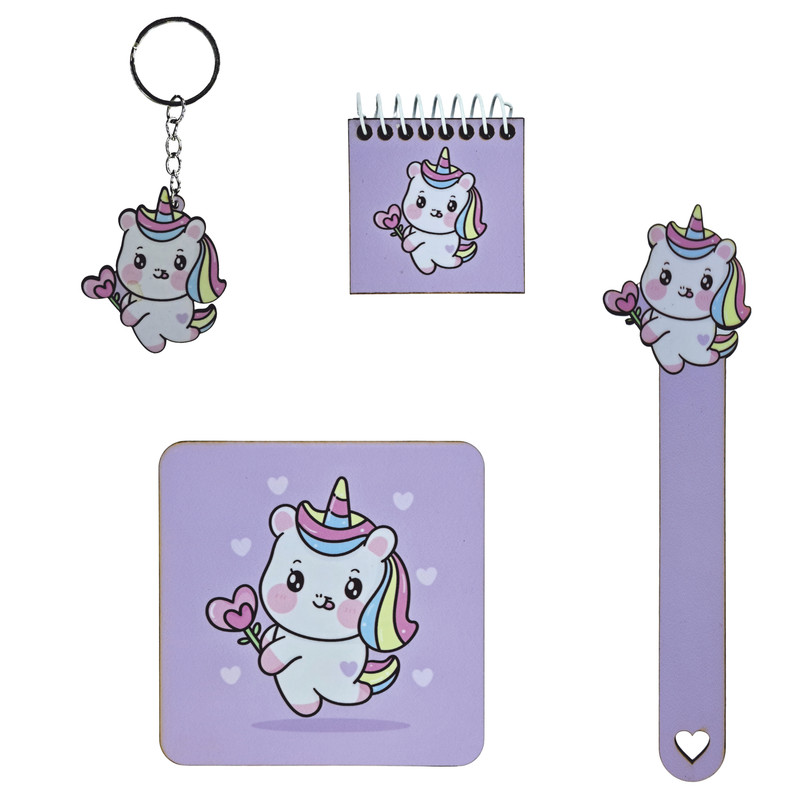 بسته لوازم تحریر مدل unic-st-001 بسته 4 عددی