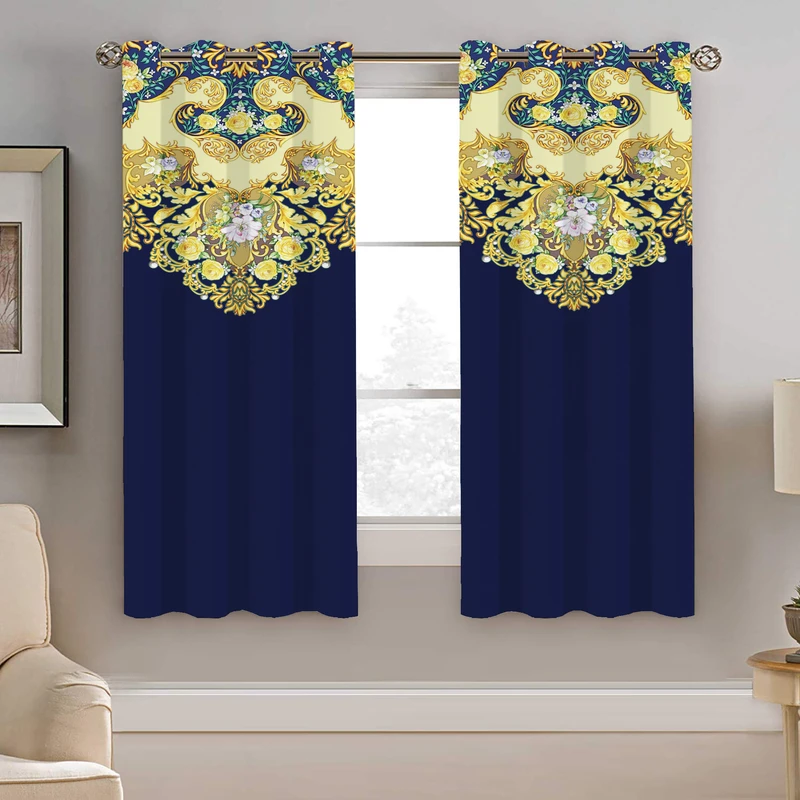 پرده نیروانا طرح سنتی مدل هازان کد 8973 سایز 140×200 سانتی متر