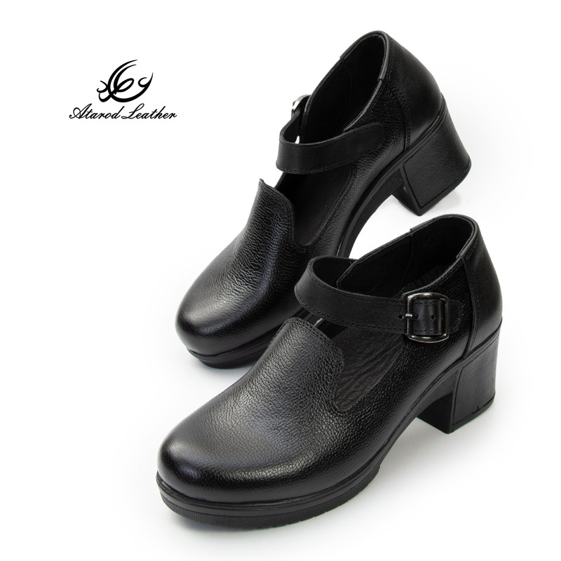 کفش زنانه چرم عطارد مدل چرم طبیعی کد SH325