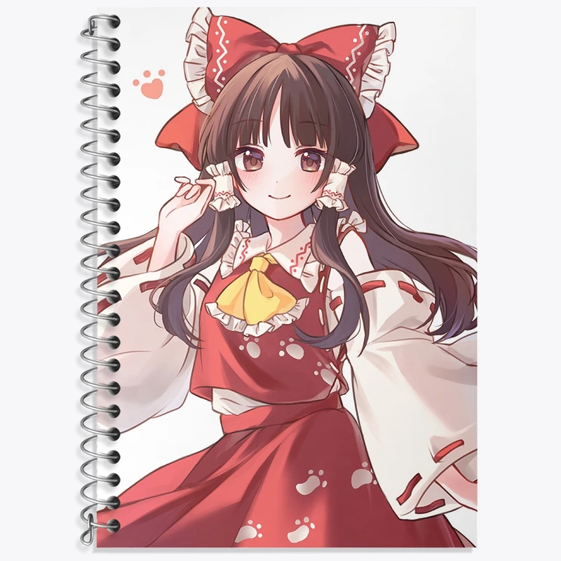 دفتر زبان 50 برگ خندالو مدل دو خط طرح بازی توهو (Touhou) کد 35743