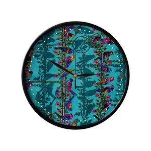 ساعت دیواری مدوپد طرح فرش قم آزادی از قفس پرنده‌ها مدل C-Ghom122