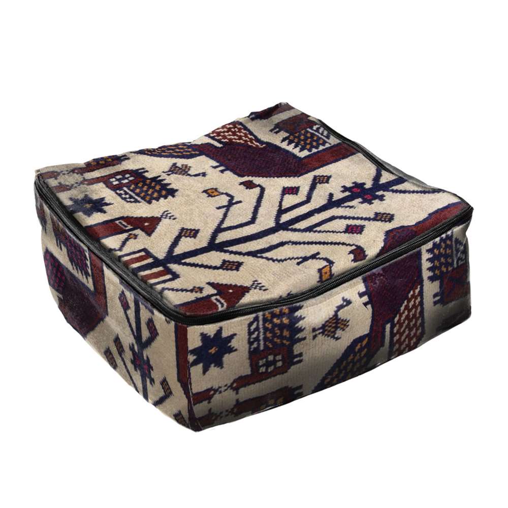 باکس لباس مدوپد طرح قالیچه بلوچ طاووسی مدل C-balouch46