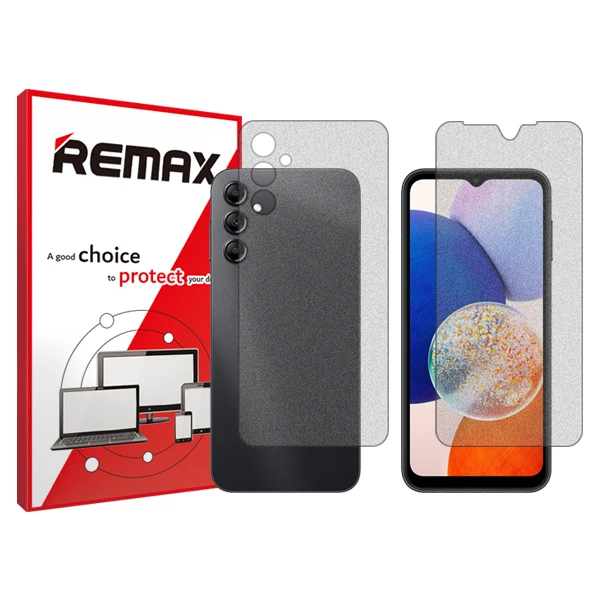 محافظ صفحه نمایش مات ریمکس مدل HyMTT مناسب برای گوشی موبایل سامسونگ  Galaxy A14  به همراه محافظ پشت گوشی