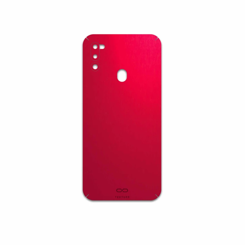 برچسب پوششی ماهوت مدل Matte-Warm-Red مناسب برای گوشی موبایل سامسونگ Galaxy M21 (2021) Edition