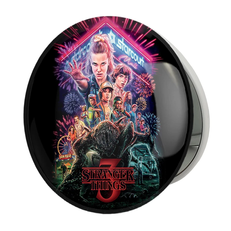 آینه جیبی خندالو طرح سریال استرنجر تینگز Stranger Things مدل تاشو کد 19303 