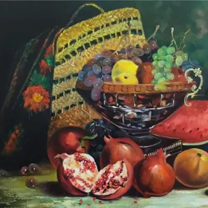 تابلو نقاشی رنگ روغن مدل میوه کد 66