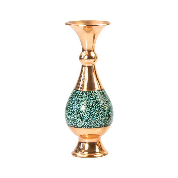 گلدان فیروزه کوبی صنایع دستی اریسا مدل 25