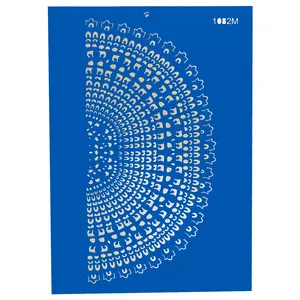 شابلون طرح ماندلا نیم دایره کد Fr1082M