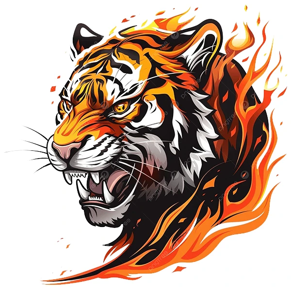   استیکر پارچه و لباس پاد آفرین طرح ببر کد 2103