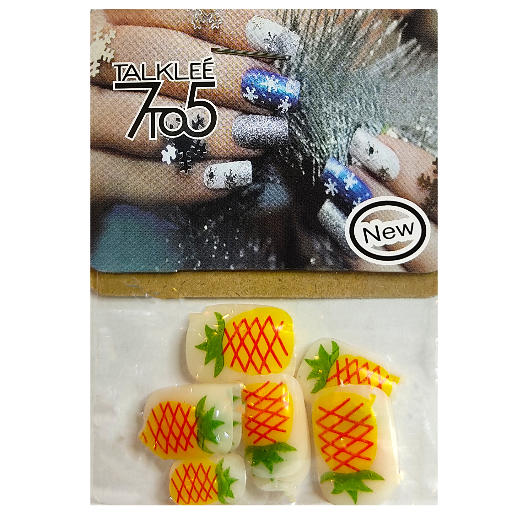 ناخن مصنوعی بچگانه تالکی کد 20 بسته 12 عددی