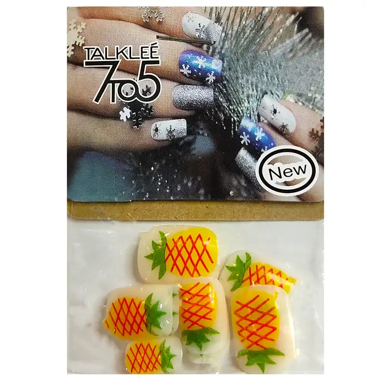 ناخن مصنوعی بچگانه تالکی کد 20 بسته 12 عددی