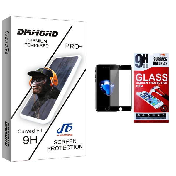 محافظ صفحه نمایش مات جی اف مدل Diamond glass مناسب برای گوشی موبایل اپل iPhone 8