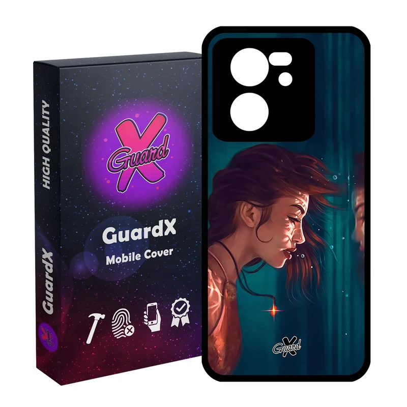 کاور گارد ایکس طرح دختر مدل Glass10371 مناسب برای گوشی موبایل شیائومی 13T/13T Pro/Redmi K60 Ultra