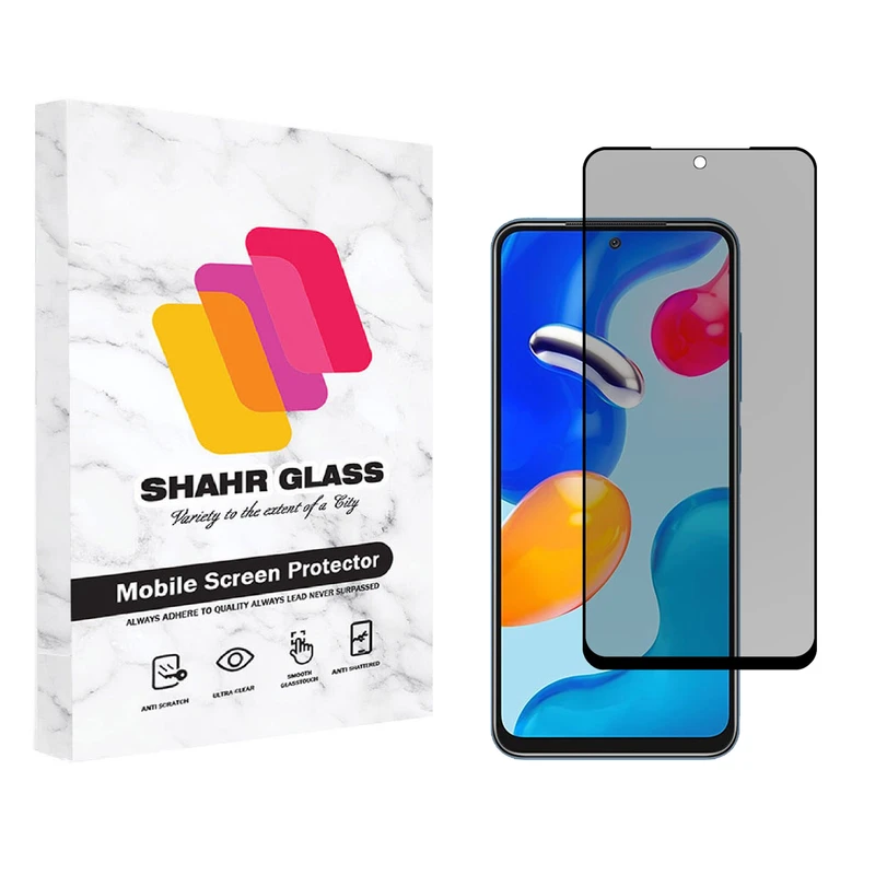  محافظ صفحه نمایش حریم شخصی شهر گلس مدل CRP مناسب برای گوشی موبایل شیائومی Redmi Note 11 4G