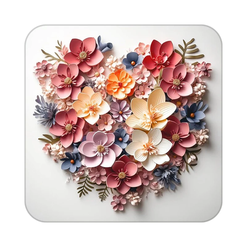 زیر لیوانی کاکتی طرح گل مدل mp17933