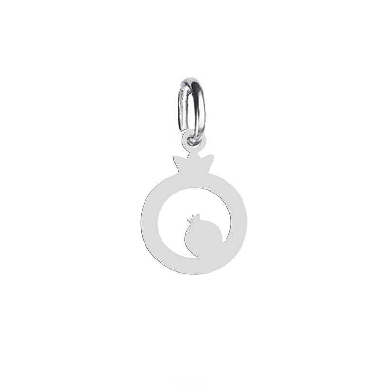 آویز گردنبند نقره هایکا طرح انار مدل n.ha-863