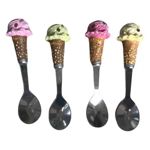 قاشق بستنی خوری مدل اسکوپی مجموعه 4 عددی