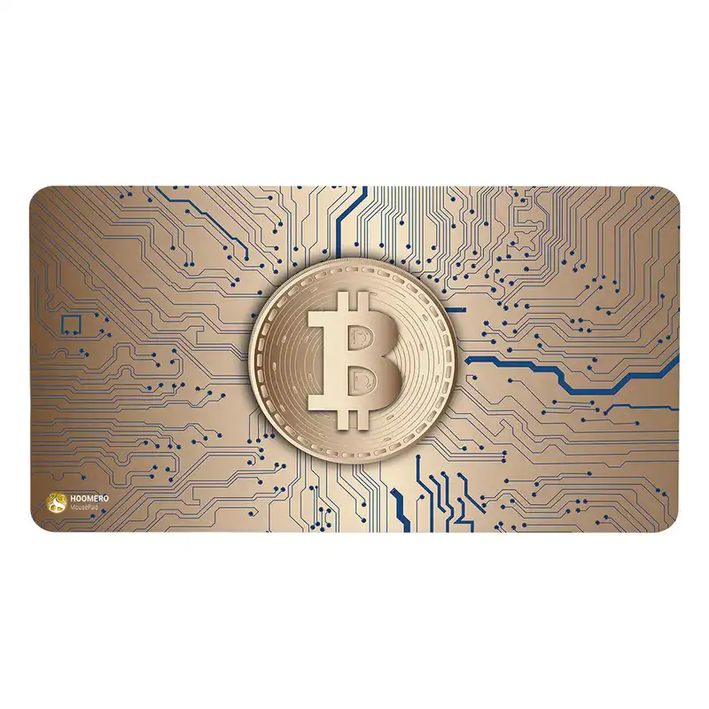 ماوس پد مخصوص بازی هومرو مدل MX018 طرح ارز دیجیتال بیت کوین