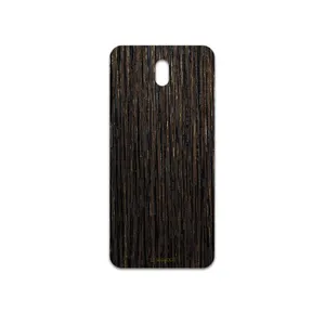 MAHOOT Dark-Gold-Stripes-Wood Cover Sticker for Nokia 3.2  TA-1156
