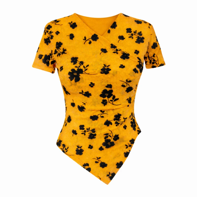 بلوز آستین کوتاه یقه هفت زنانه مدل شمیلا کد ۷۸