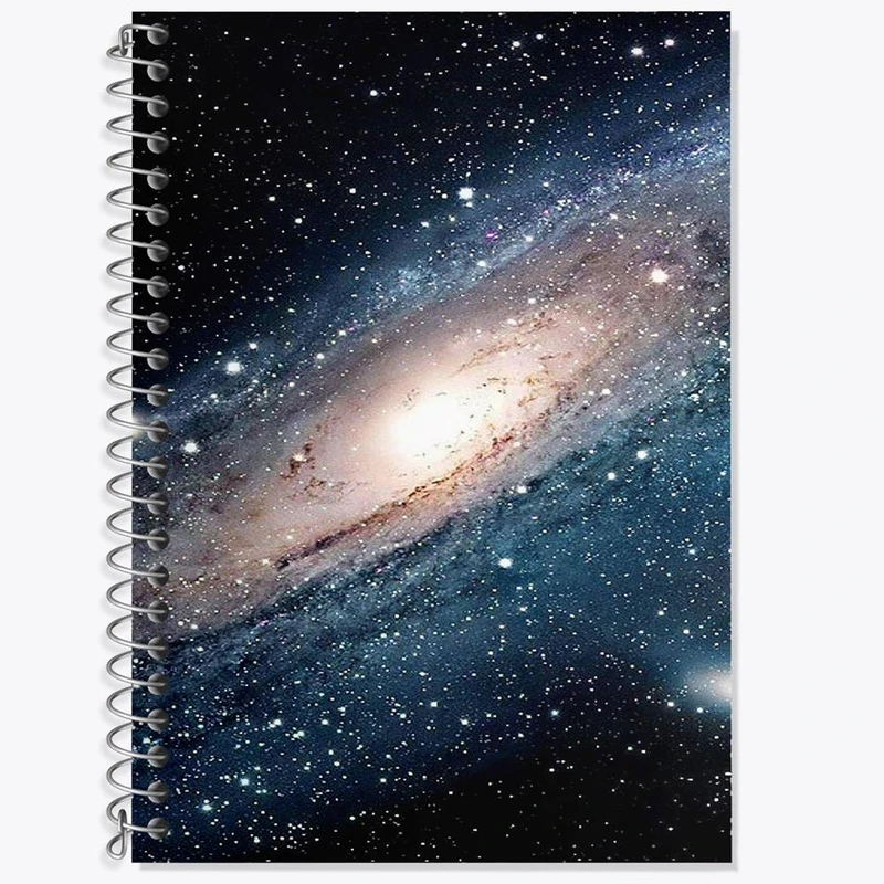 دفتر زبان 50 برگ خندالو مدل سه خط طرح کهکشان و سیاره ها کد 25369