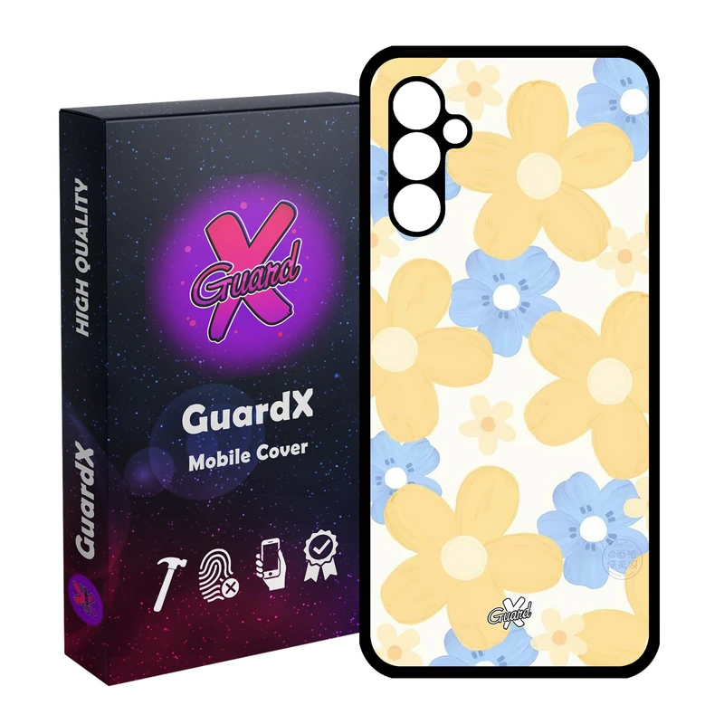 کاور گارد ایکس طرح Flower مدل Glass10539 مناسب برای گوشی موبایل سامسونگ Galaxy A24/A24 4G/M34 5G