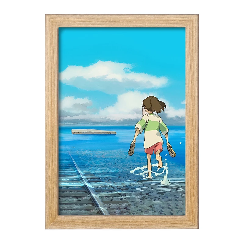 تابلو خندالو مدل انیمه شهر اشباح (Spirited Away) کد F3478