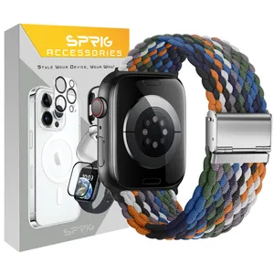 بند اسپریگ مدل Braided SGK مناسب برای اپل واچ سری 4/5/6/Se سایز 40 میلی متر