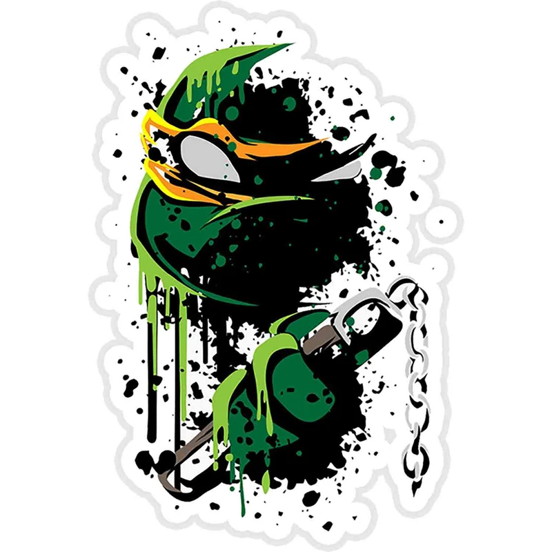 استیکر لپ تاپ طرح Cowabunga - Mike Sticker کد ST383