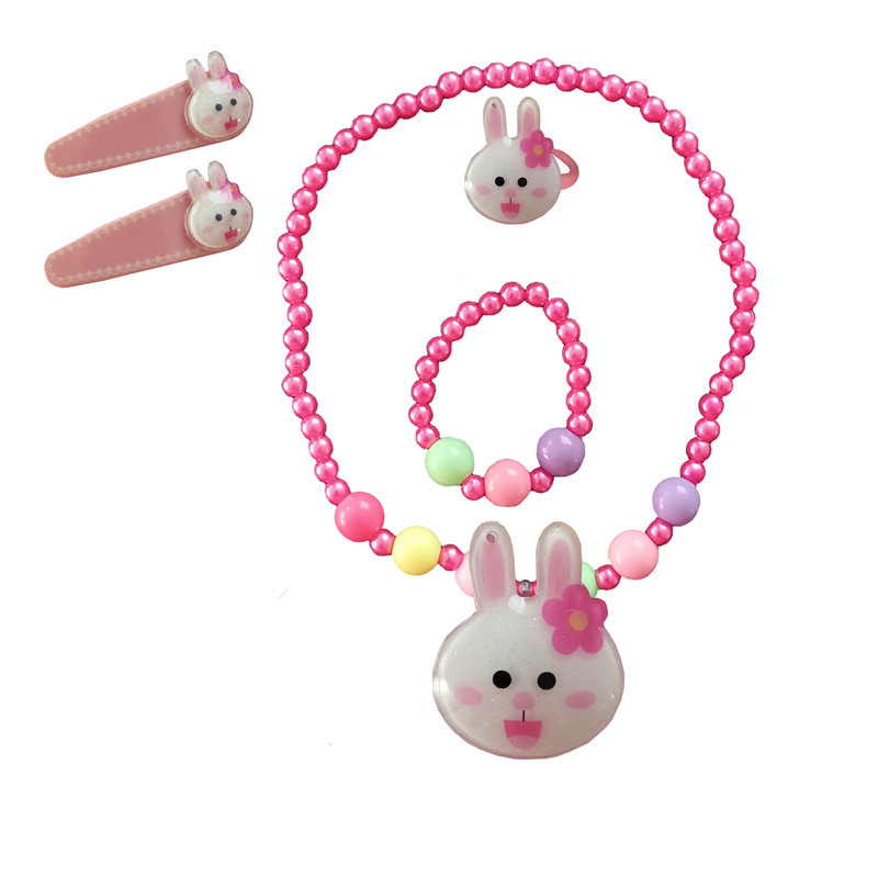 نیم ست دخترانه مدل خرگوش خندان کد 1 به همراه گیره مو نیم ست دخترانه مدل خرگوش خندان کد 1 به همراه گیره مو