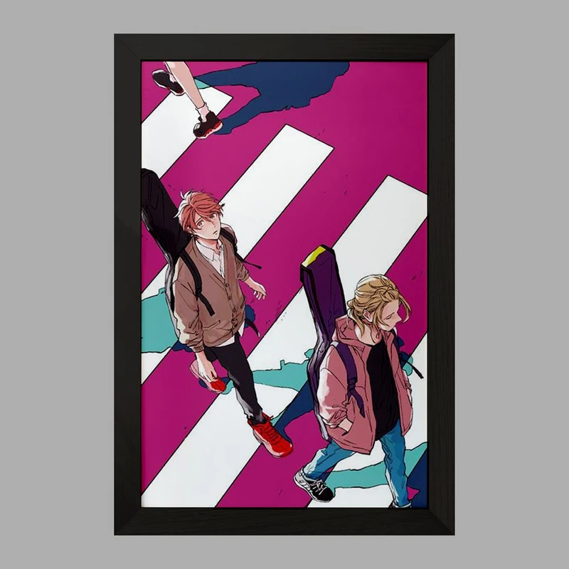 تابلو خندالو مدل هاروکی و مافویو انیمه گیون Given  کد 13088