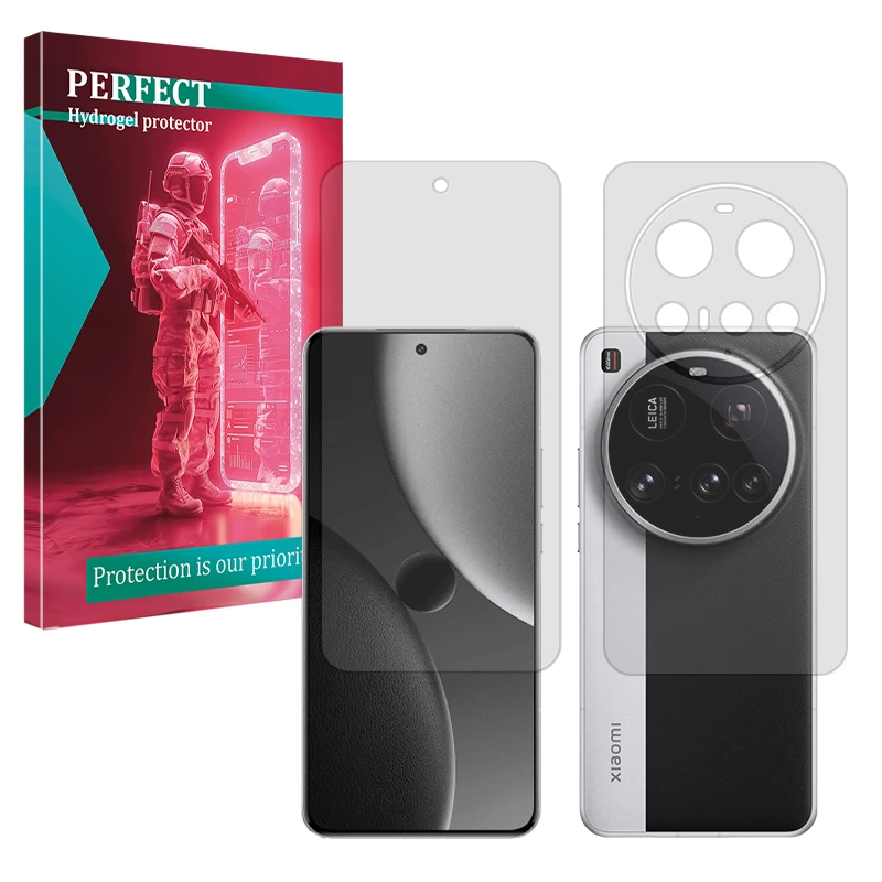 محافظ صفحه نمایش مات پرفکت مدل Tough مناسب برای گوشی موبایل شیائومی 15 Ultra به همراه محافظ پشت گوشی