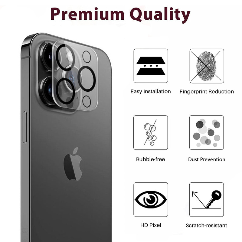 محافظ لنز دوربین ام‌گلس مدل Glass 3D MG مناسب برای گوشی موبایل اپل Iphone 13 Pro / 13 Pro Max