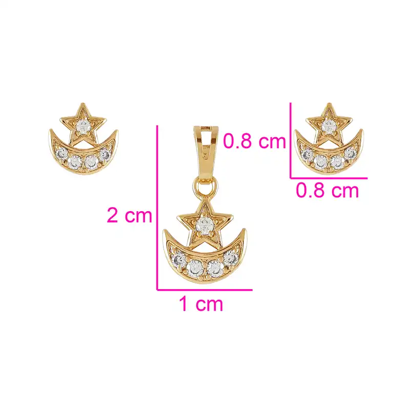 نیم ست زنانه ژوپینگ مدل ماه و ستاره