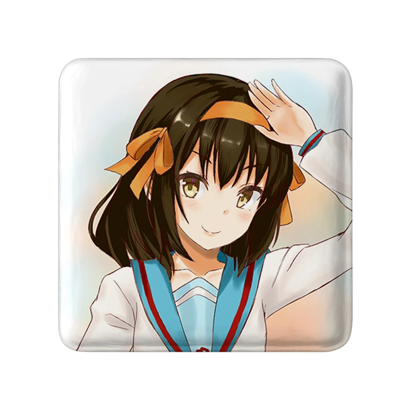مگنت خندالو طرح هاروهی انیمه ناپدید شدن هارومی سوزومیا The Disappearance of Haruhi Suzumiya  مدل مربعی کد 23124