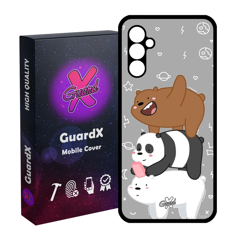 کاور گارد ایکس طرح خرس های کله فندقی مدل Glass10383 مناسب برای گوشی موبایل سامسونگ Galaxy A24/A24 4G/M34 5G