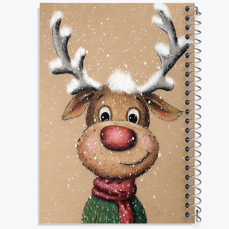 دفتر شطرنجی 50 برگ خندالو طرح گوزن بامزه کد F8363