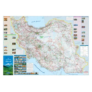 نقشه راهنمای گردشگری انتشارات گیتاشناسی نوین مدل ایران کد 1600