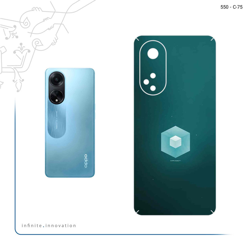 برچسب پوششی ماهوت مدل Minimal Cube icon مناسب برای گوشی موبایل اپو A98