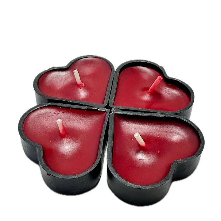 شمع وارمر مدل قلب بسته 4 عددی
