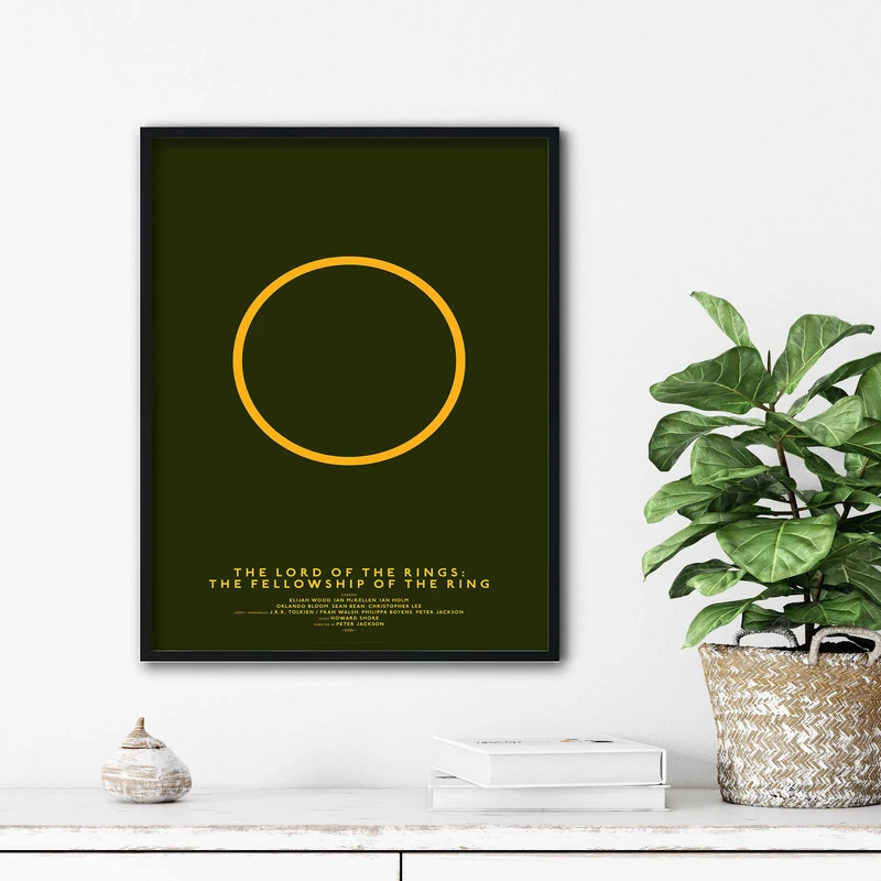 تابلو آتریسا طرح پوستر فیلم lord of the ring مدل ATm522