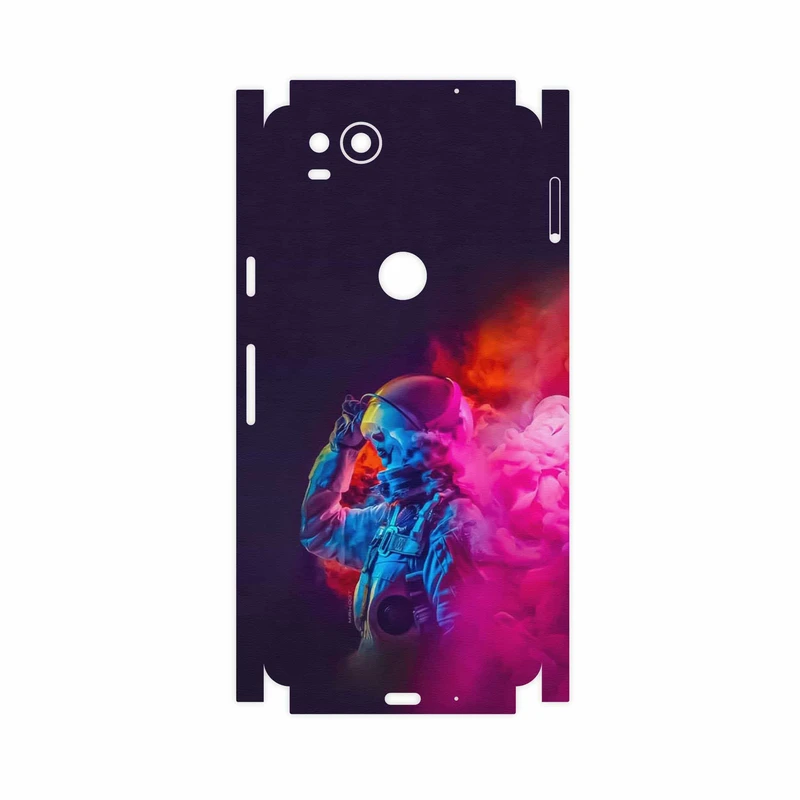 برچسب پوششی ماهوت مدل Smoke Rainbow Digital Art 1-FullSkin مناسب برای گوشی موبایل گوگل Pixel 2