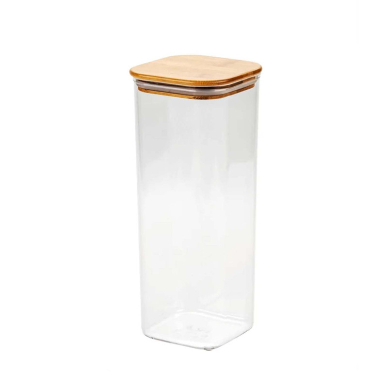 بانکه مدل شیشه ایی درب بامبو کد RT5