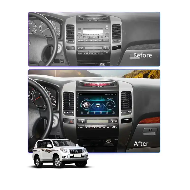 پخش کننده تصویری خودرو ووکس مدل C200PRO مناسب برای تویوتا پرادو