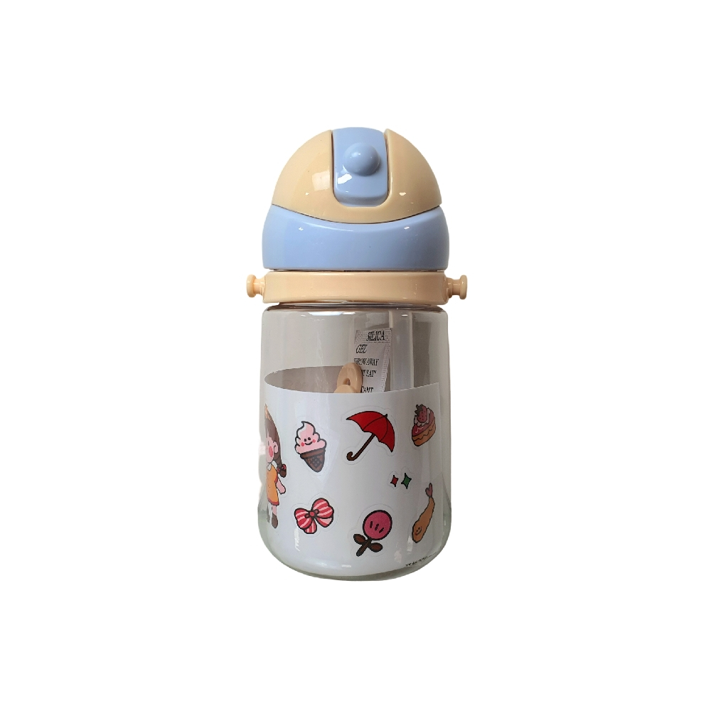 قمقمه مدل نی دار طرح دخترانه کد 12011 گنجایش 0.32 لیتر