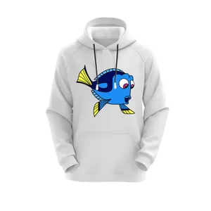 هودی زنانه مدل ماهی کد J210 رنگ سفید