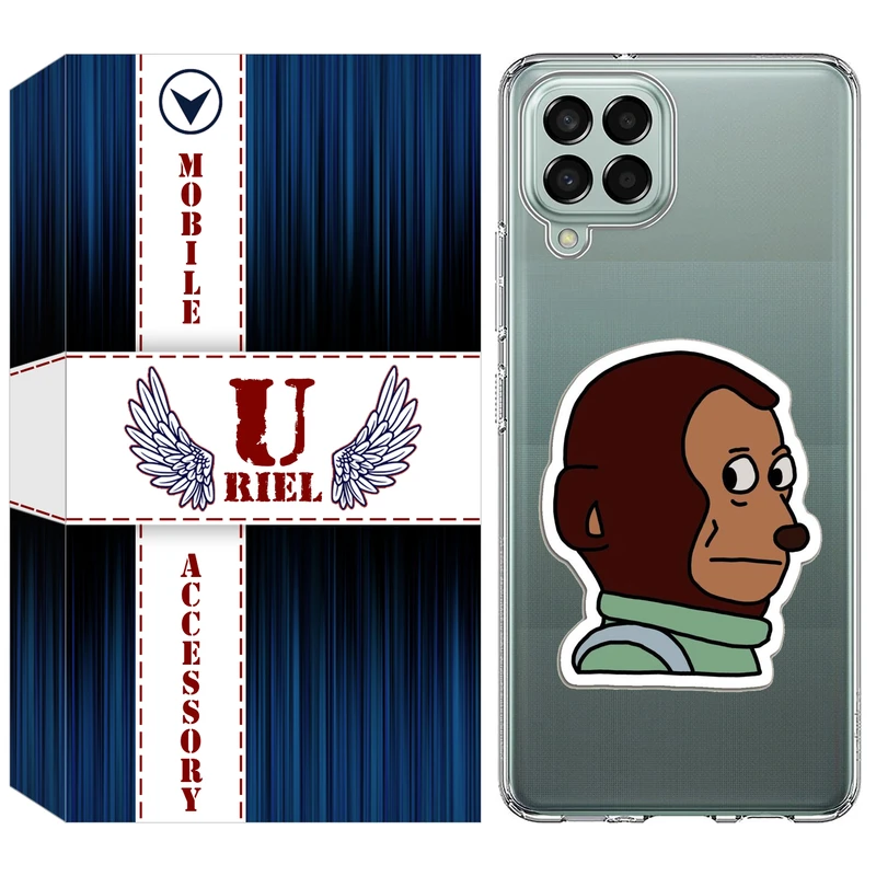 کاور یوریل مدل Clear کد 88 طرح میمون مناسب برای گوشی موبایل سامسونگ Galaxy A12 / A12 Nacho / M12 / F12