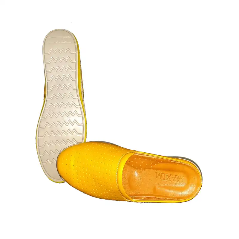 صندل زنانه ماکسیم مدل ساحل رنگ زرد