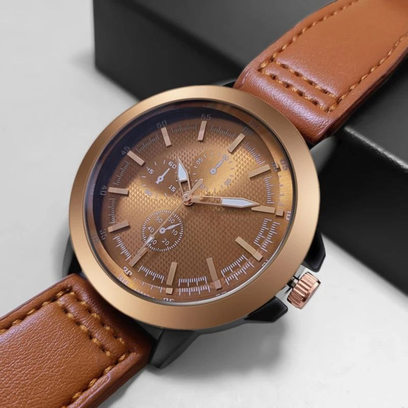 ساعت مچی عقربه‌ای مردانه کوارتز مدل تک موتور کد 02