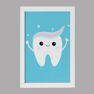تابلو کودک خندالو مدل دندان و دندان پزشکی کودکانه کد 36736